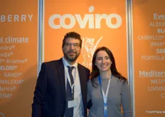 Marcello Sbrighi und Aurora Kamami von Coviro Quality Plants, ein Züchtungsunternehmen aus Ravenna.